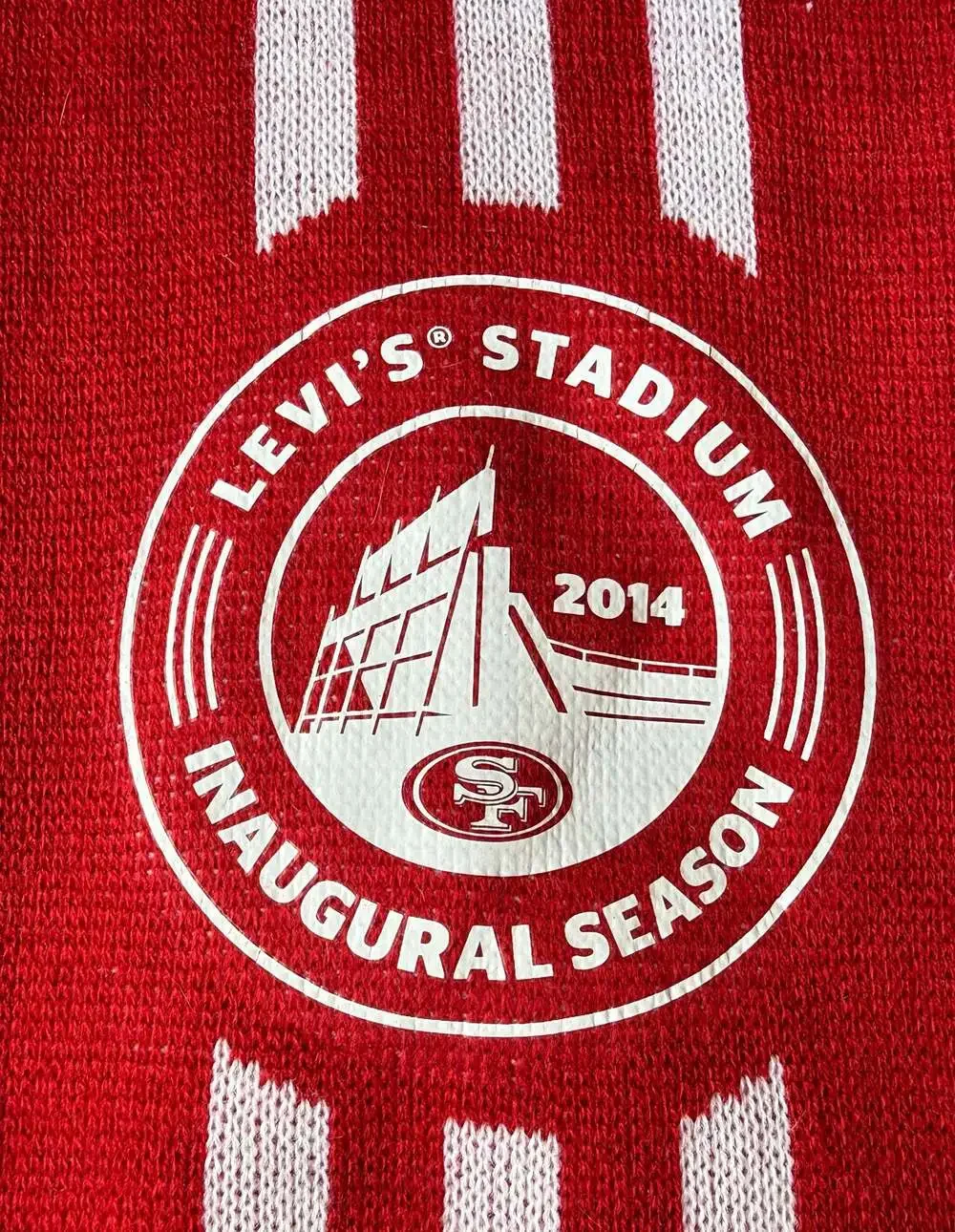 San Francisco 49ers 2014 Levi's Stadium Inaugural Season 'Come To Play' Scarf